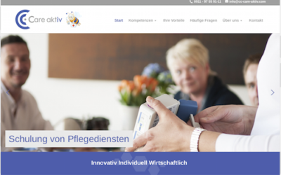 Neue Homepage der CC care aktiv GmbH