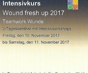 CC care aktiv auf der Wound fresh up 2017 in Schönberg