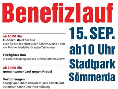 CC  care aktiv unterstützt den Benefizlauf in Sömmerda