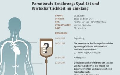 Einladung zur Infoveranstaltung Parenterale Ernährung