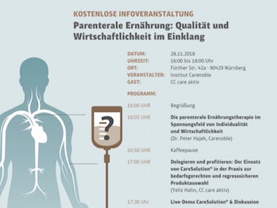Einladung zur Infoveranstaltung Parenterale Ernährung