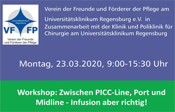 Veranstaltungstipp “Zwischen PICC-Line, Port und Midline“