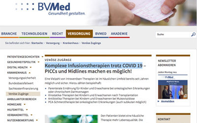 Lesetipp: Komplexe Infusionstherapien trotz COVID 19